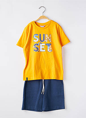 Ensemble short sérigraphie orange MAYORAL garcon