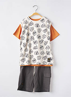 Ensemble short tissage jersey gris MAYORAL garcon