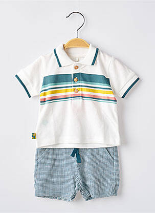 Ensemble short poches vert BOBOLI garçon