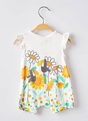 Barboteuse tissage jersey orange BOBOLI fille