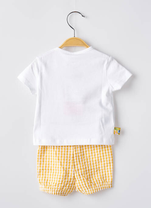 Ensemble short tissage jersey jaune BOBOLI garcon