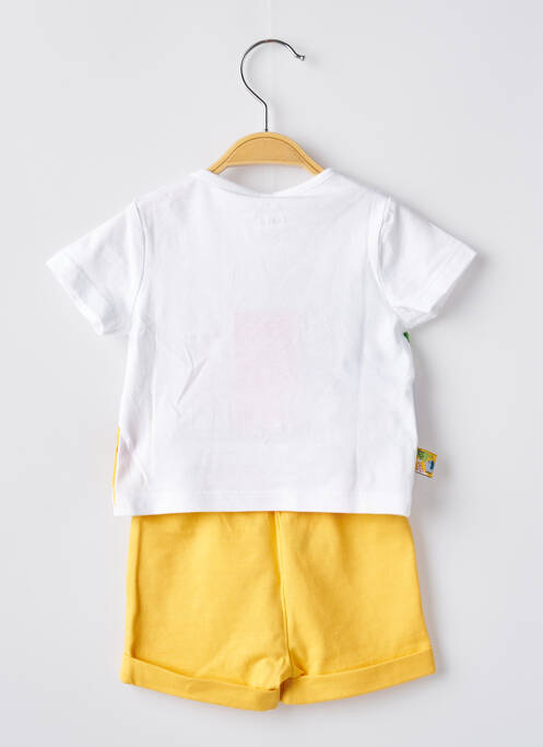 Ensemble short tissage jersey jaune BOBOLI garcon