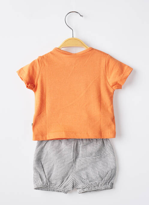 Ensemble short tissage jersey orange BOBOLI garcon
