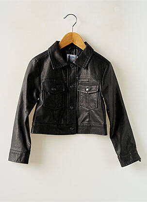 Veste simili cuir noir MAYORAL enfant