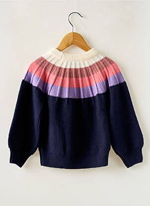Pull stretch manches longues bleu GARCIA fille