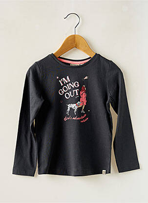 T-shirt coupe cintrée manches longues gris GARCIA fille