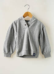 Sweat-shirt à capuche gris BOBOLI pour fille seconde vue