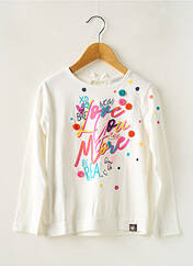 T-shirt blanc BOBOLI pour fille seconde vue