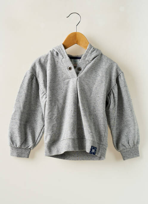 Sweat-shirt à capuche gris BOBOLI pour fille