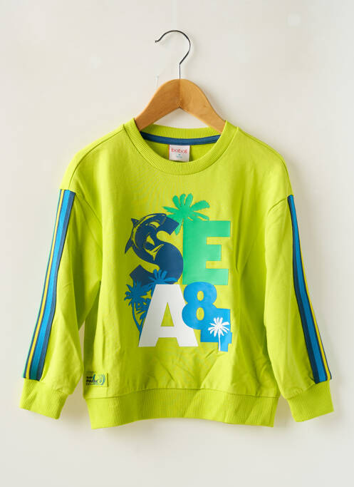 Sweat-shirt vert BOBOLI pour garçon
