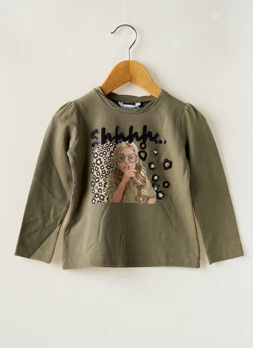 T-shirt vert MAYORAL pour fille