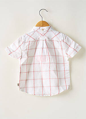 Chemise manches courtes broderie blanc BOBOLI garçon