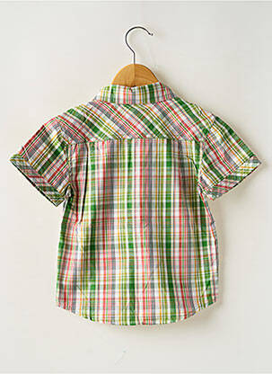 Chemise manches courtes poches vert BOBOLI garçon