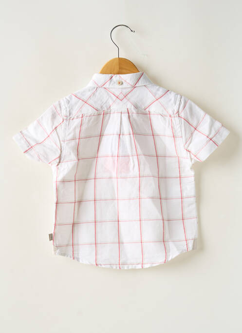 Chemise manches courtes broderie blanc BOBOLI garcon