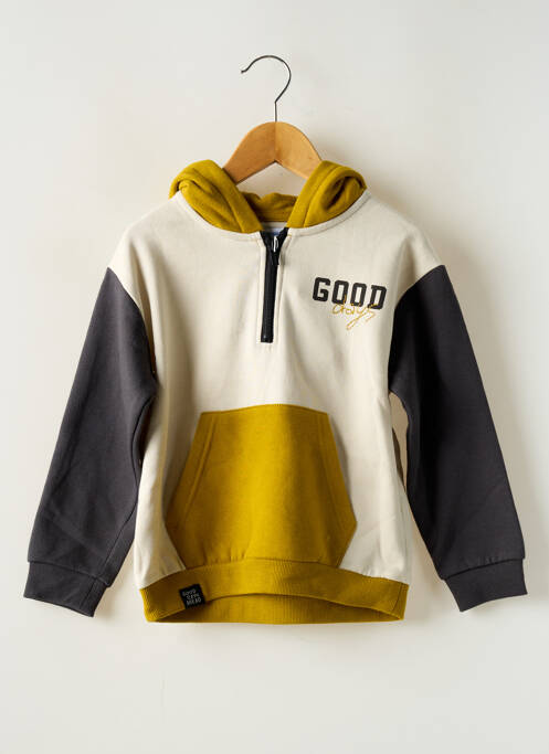 Sweat-shirt à capuche beige MAYORAL pour garçon