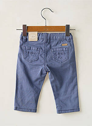 Pantalon droit coupe droite taille ajustable bleu MAYORAL fille