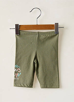 Legging sérigraphie taille élastique vert BOBOLI fille