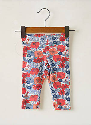 Legging stretch taille élastique rouge BOBOLI fille