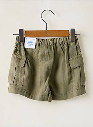 Short taille haute taille élastique vert MAYORAL fille