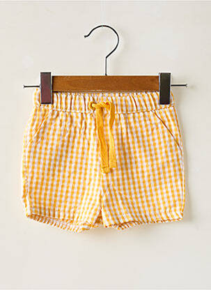 Short resserrée sur le bas taille élastique jaune BOBOLI enfant