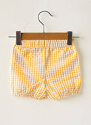 Short resserrée sur le bas taille élastique jaune BOBOLI enfant