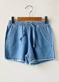 Short tissage denim taille élastique bleu BOBOLI fille