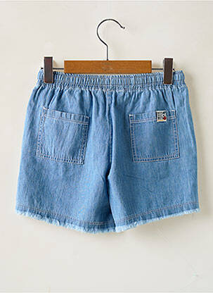 Short tissage denim taille élastique bleu BOBOLI fille