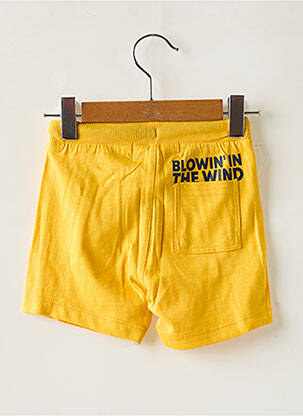 Short poches taille élastique jaune BOBOLI garçon