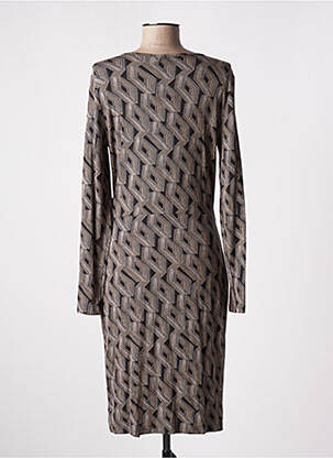 Robe mi-longue manches longues manches longues gris DESIRES femme