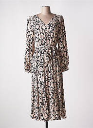 Robe longue manches longues manches longues noir C'EST BEAU LA VIE femme