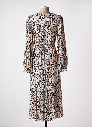 Robe longue manches longues manches longues noir C'EST BEAU LA VIE femme
