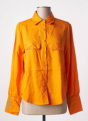 Chemisier coupe cintrée manches longues orange LES TROPEZIENNES PAR M.BELARBI femme
