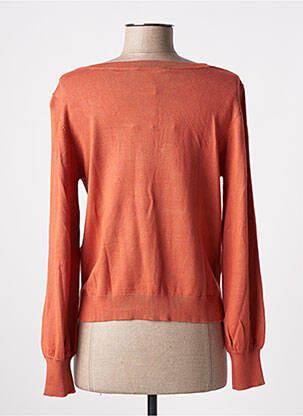 Pull col v manches longues orange DESIRES femme