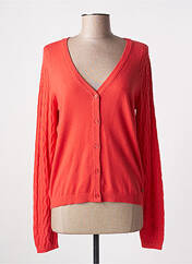 Gilet manches longues rouge CREAM pour femme seconde vue