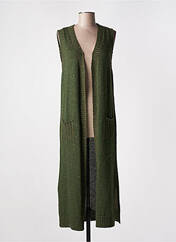 Gilet sans manche vert SEE THE MOON pour femme seconde vue