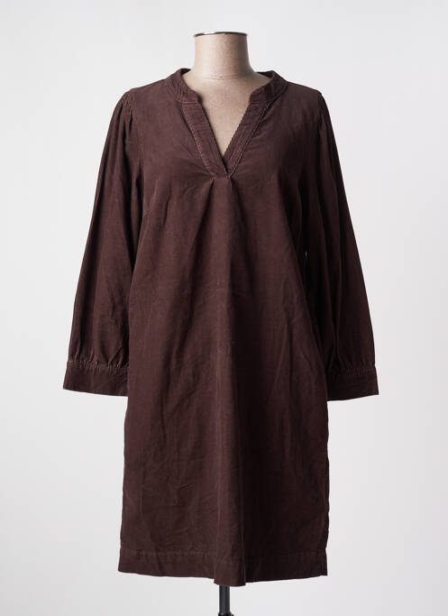 Robe courte marron KAFFE pour femme