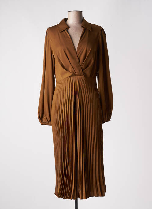 Robe mi-longue marron NUUBAA pour femme