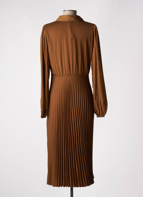 Robe mi-longue marron NUUBAA pour femme