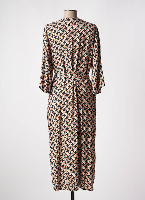 Robe mi-longue noir KAFFE pour femme