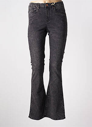 Jean coupe flare stretch taille ajustable gris GARCIA fille