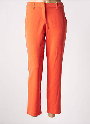 Pantalon 7/8 stretch taille normale orange TOM TAILOR femme