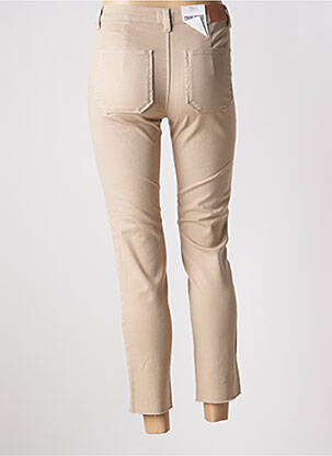 Pantalon 7/8 stretch taille normale beige C'EST BEAU LA VIE femme