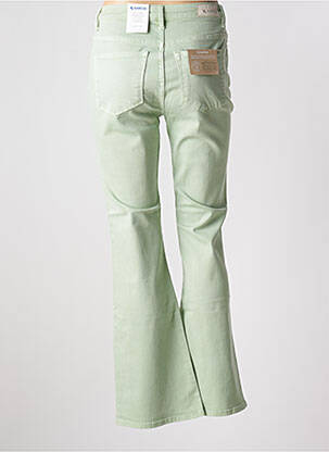 Jean coupe flare stretch taille haute vert GARCIA femme