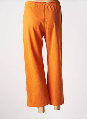 Pantalon 7/8 taille haute taille haute orange SEE THE MOON femme
