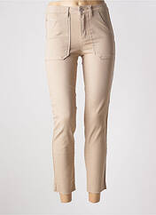 Pantalon 7/8 beige C'EST BEAU LA VIE pour femme seconde vue