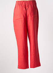 Pantalon droit rouge C'EST BEAU LA VIE pour femme seconde vue