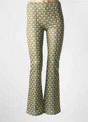 Pantalon flare vert SEE THE MOON pour femme seconde vue