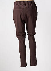Pantalon slim marron KAFFE pour femme seconde vue
