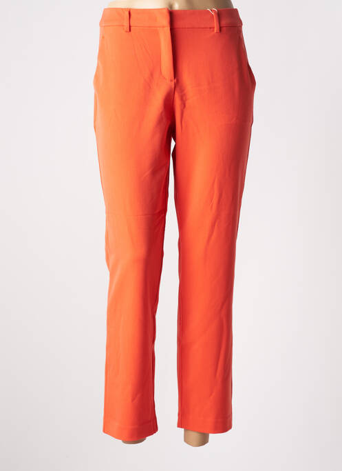 Pantalon 7/8 stretch taille normale orange TOM TAILOR femme