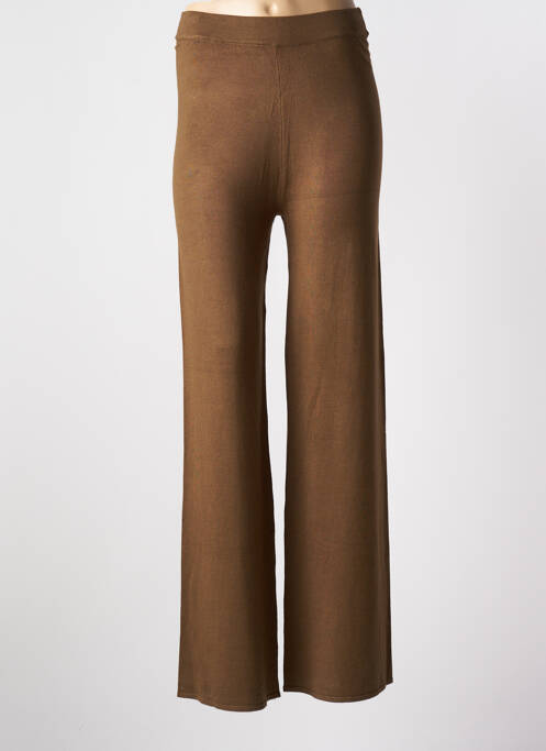 Pantalon large taille haute taille haute vert DESIRES femme